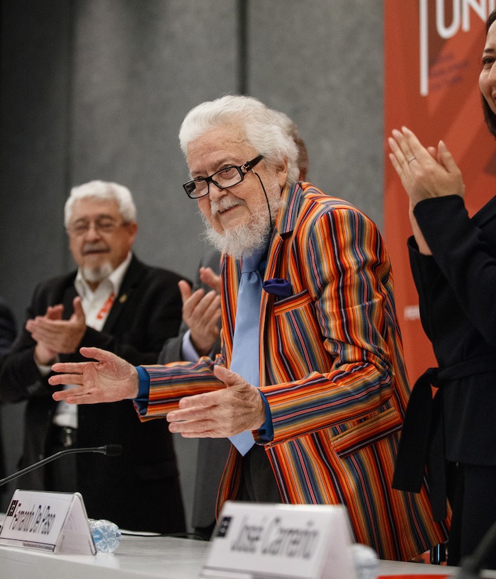 Esta Tarde En Expo Y En El Marco De La Edición De La Feria Internacional Del Libro De Guadalajara Se Llevo a Cabo El Homenaje Años De Fernando Del Paso Escritor Galardonado Con El Premio Cervantes En Días Pasados Foto Mónica Maristain