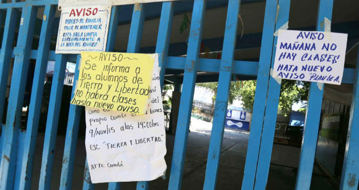 Los Planteles Educativos Se Encuentran Vacíos Y Algunas No Tienen Letreros Para Anunciar Cuándo Se Reanudarán Las Clases Foto El Sur