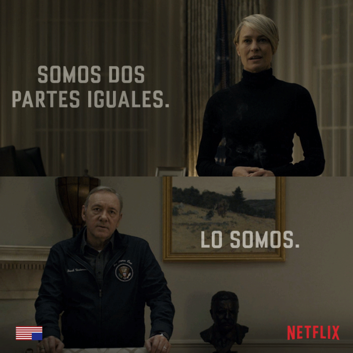 Kevin Spacey Y Robin Wright Formidables Protagonistas De La Serie Insignia De Netflix Foto Netflix