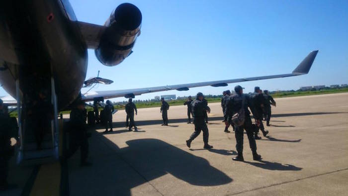 Elementos De La Policía Federal Llegaron Desde El Domingo a Guerrero Foto Facebook