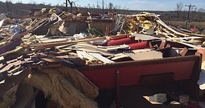 Una Iglesia Fue Severamente Dañado En Holly Springs Mississippi Foto Nwsmemphis