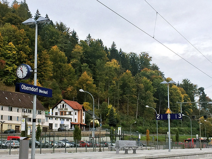 Estación del tren en Oberndorf. Foto: SinEmbargo Humberto Padgett