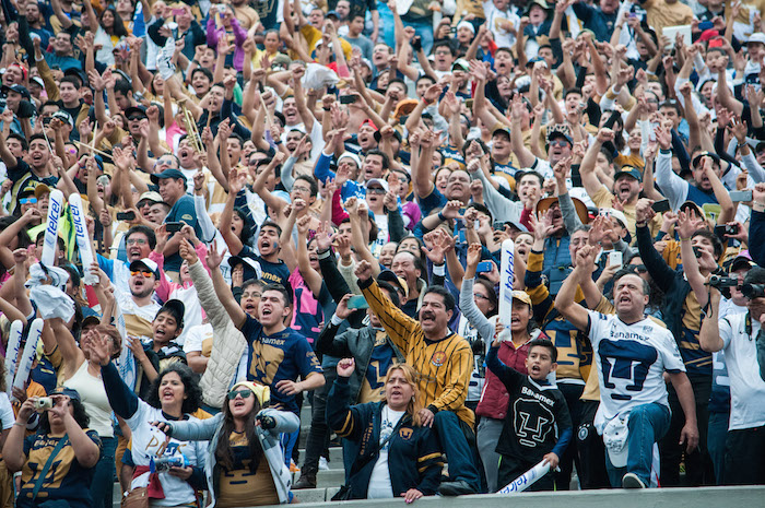 La afición de los Pumas espera que tras un breve ajuste ahora sí su equipo logre el campeonato. Foto: Cuartoscuro