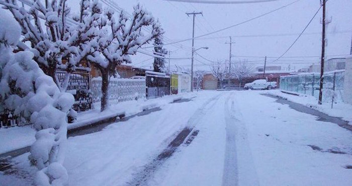 Ciudad Juárez Chihuahua Registra Una Acumulación De Nieve De Centímetros Foto conagua clima