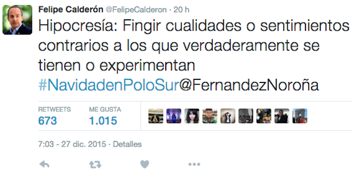 Foto Captura De Pantalla De Twitter felipecalderon