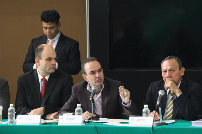 Diputados Federales Encabezados Por Jesús Zambrano Y Jorge Estefan Chidiac Se Reunieron Con Líderes Sindicales Encabezados Por Agustín Rodríguez Líder Del Stunam Foto Luis Barrón Sinembargo