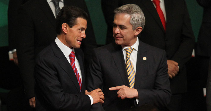 Mancera Y El Presidente Peña Nieto Foto Cuartoscuro