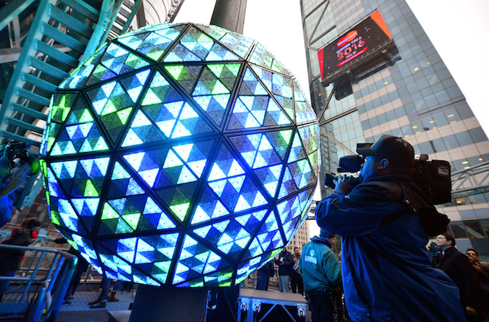 Año Nuevo De Times Square Foto Xinhua