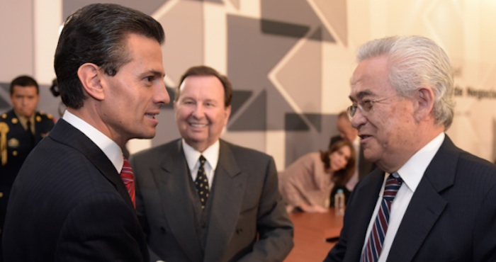 El Presidente Enrique Peña Nieto Y El Presidente De Ica Bernardo Quintana Foto Cuartoscuro