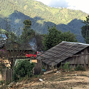 Casa en la Sierra de Guerrero, una de las regiones más pobres de México y la de mayor producción de goma de opio