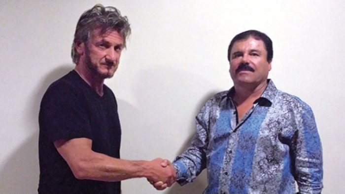 El actor Sean Penn y “El Chapo” Guzmán. Foto: Rolling Stone.