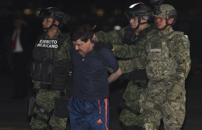 La recaptura de "El Chapo" el 8 de enero. Foto: Cuartoscuro.