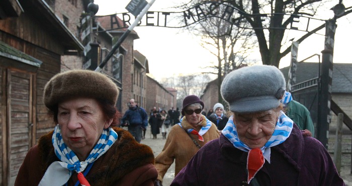 Sobrevivientes Del Holocausto Llegan a Auschwitz Para Conmemorar El Aniversario De La Liberación De Ese Campo De Concentración En Oswiecim Polonia Foto Ap