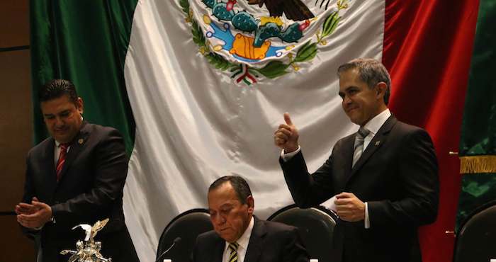 La Comisión permanente del Congreso realizó este día la declaratoria de la Reforma Política de la Ciudad de México. Foto: Cuartoscuro 