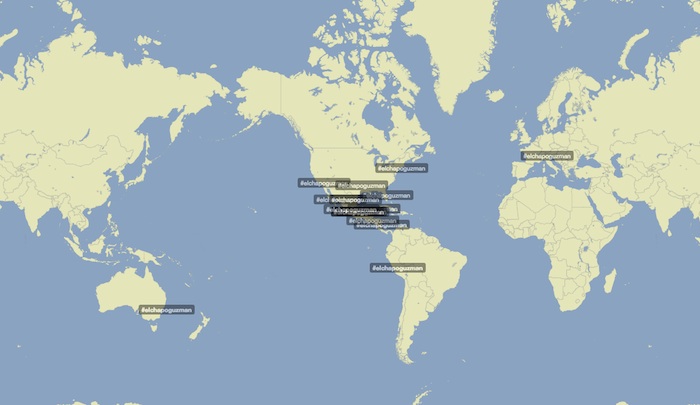 El Mapa Muestra Los Lugares En Los Que La Búsqueda De elchapogúzman Fue Tendencia Foto Trendsmap