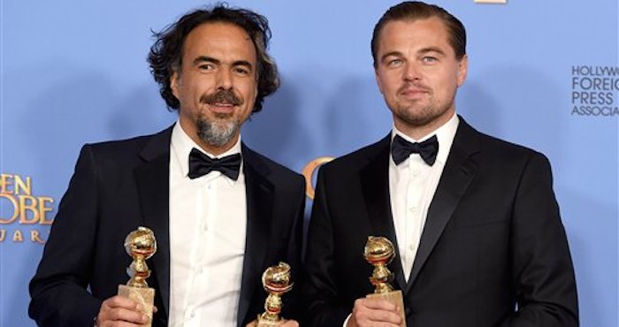 Alejandro Gonzalez Inarritu Y Leonardo Dicaprio En Los Globos De Oro Foto Ap