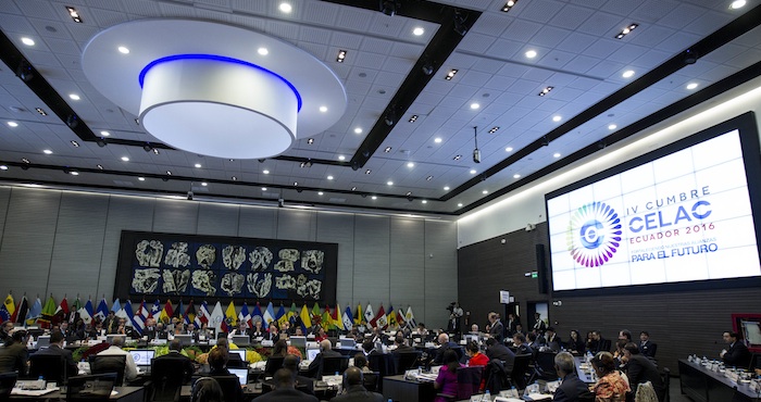 La Comunidad De Estados Latinoamericanos Y Caribeños celac En La Sede De Unasur En Quito Ecuador Foto Efe