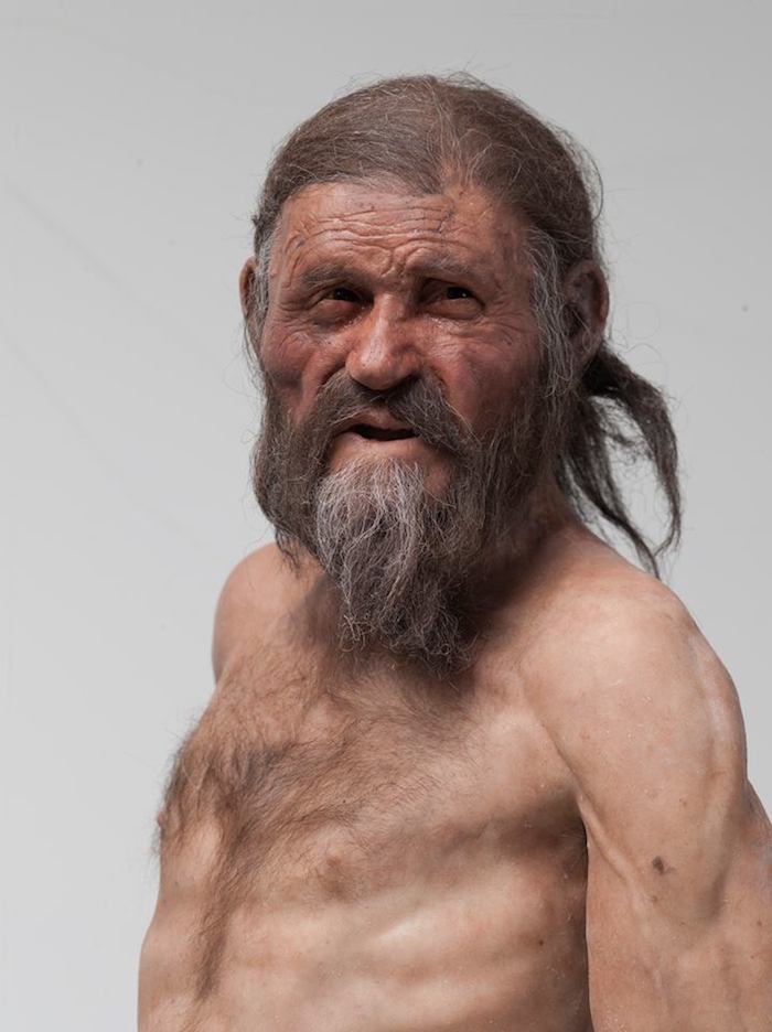 El hombre europeo más antiguo del que se tiene constancia, Ötzi. Foto: Facebook, EURAC research