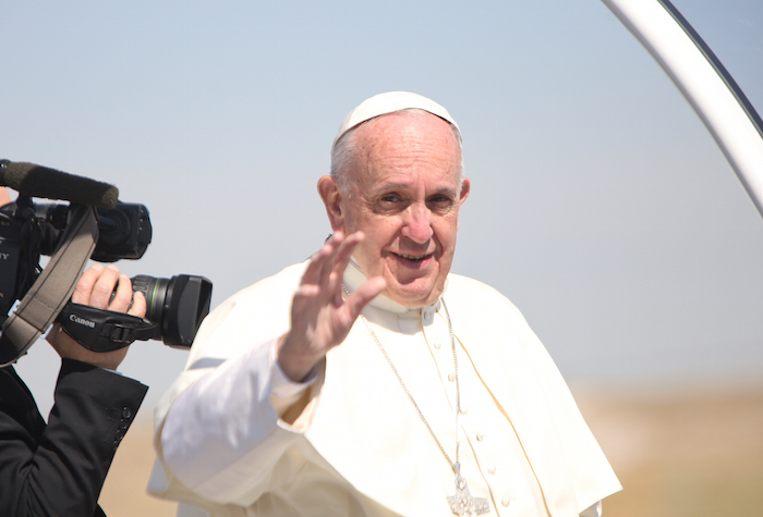 El Papa Minutos Antes De Arribar a El Caracol En Ecatepec Foto Francisco Cañedo Sinembargo