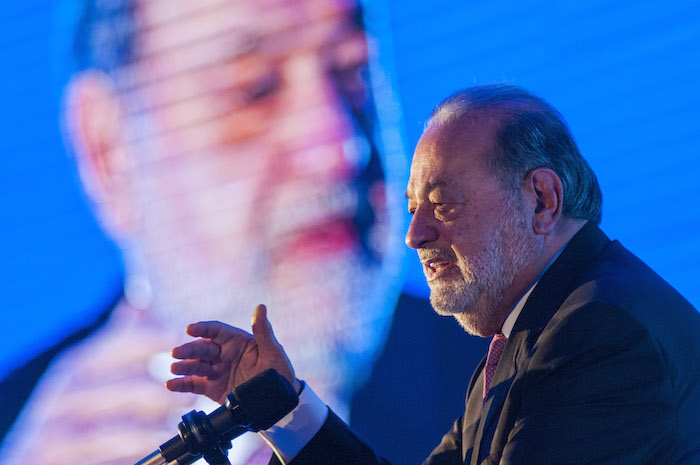 Carlos Slim es dueño del 15 por ciento del New York Times. Foto: Cuartoscuro 