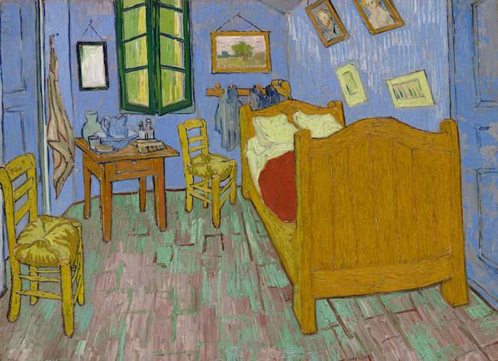 Vincent van Gogh. El dormitorio en Arlés, 1889. Foto: The Art Institute of Chicago, Helen Birch Bartlett Memorial Collection.