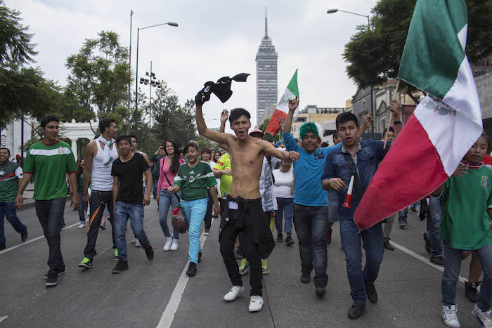 Los aficionados mexicanos se dieron a conocer en el Mundial pasado por el grito de "puto". Foto: Cuartoscuro