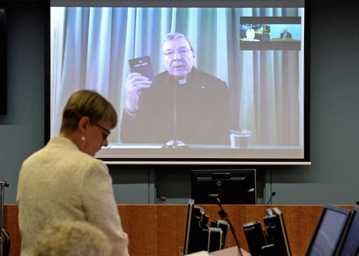 El Cardenal Australiano George Pell Testificó Mediante Enlace De Video Desde Un Hotel En Roma Ante La Real Comisión En Sydney Foto Ap