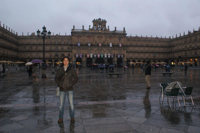 El mexicano en Salamanca, tres meses antes de su detención. Foto: Facebook