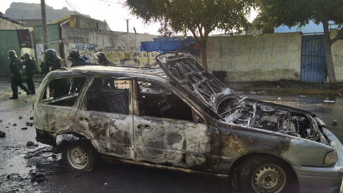 Secuelas de la violencia en Iztapalapa. Foto: Cuartoscuro