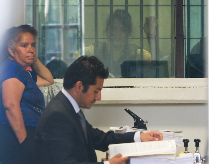 Nestora Salgado, líder de las autodefensas en la montaña de Guerrero, durante una audiencia en  los juzgado en Santa Martha Acatitla en agosto de 2015. Foto: Cuartoscuro 