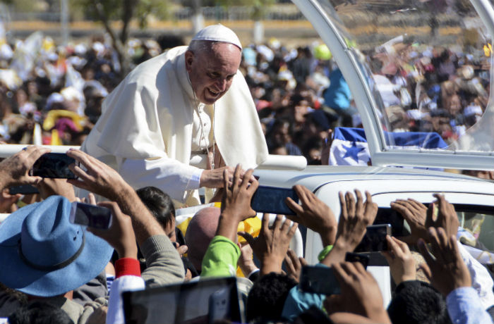 El Papa visitó San Cristóbal de las Casas y Tuxtla Gutiérrez. Foto: Cuartoscuro