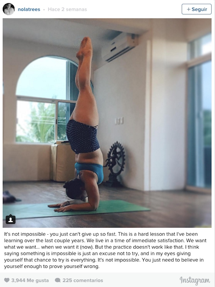 Esta Es Una De Las Varias Publicaciones Que La Yogui Hace En Instagram Foto Instagram