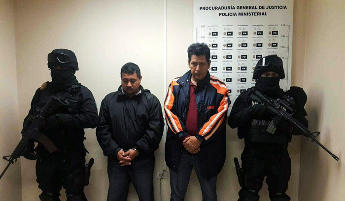 El 17 de enero, la Fiscalía General del Estado de Veracruz detuvo a Marcos Conde Hernández, Delegado de la Secretaría de Seguridad Pública en Tierra Blanca, y a Otoniel Cruz Linares, policía de esa corporación. Foto: Cuartoscuro