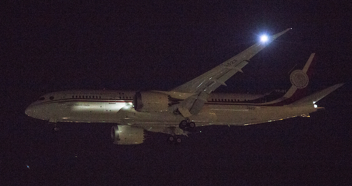 El Nuevo Avión Presidencial Arribó La Madrugada Del Miércoles a La Ciudad De México Foto Francisco Cañedo Sinembargo