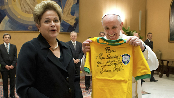 Aquí Con La Presidenta De Brasil Dilma Rousseff Foto Ap