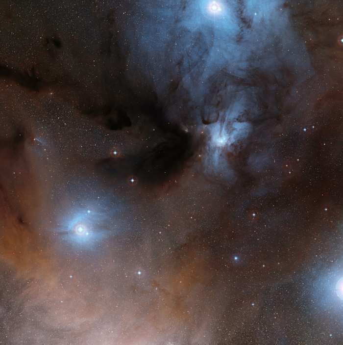 Región De Formación Estelar Rho Ophiuchi En La Constelación De Ofiuco Foto Eso