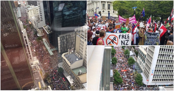 Protestas Afuera De La Firma Del Tpp Foto Twitter De saulocorona