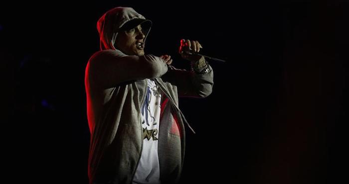 L Rapero Eminem Se Presenta En Concierto Hoy Sábado De Marzo De Durante El Festival Lollapalooza En El Autódromo Interlagos De Sao Paulo brasil Foto Efe