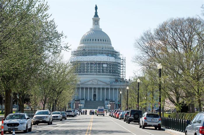 Cierre De Los Alrededores Del Capitolio Este Lunes De Marzo De Tras Un Tiroteo En Washington dc Eeuu Foto Efe