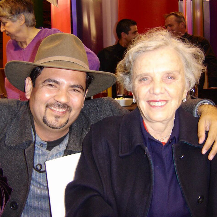 Juan José Rodríguez Director De La Felimaz Y Autor De Esta Nota Junto a Elena Poniatowska Foto Facebook