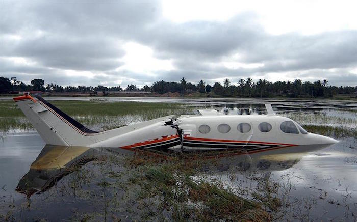 El avión se accidentó a la alturas de la provincia amazónica de Pastaza. Foto: EFE