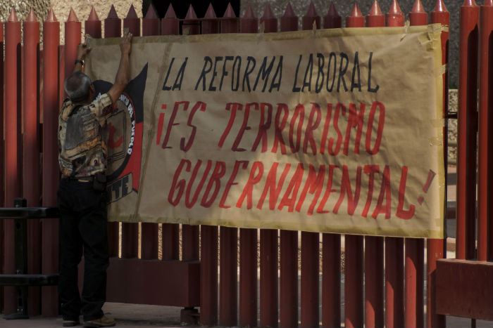 La libertad sindical también se restringió con la nueva ley. Foto: Cuartoscuro