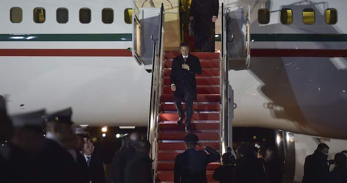 El Presidente De México Enrique Peña Nieto En La Base Aérea Andrews Washington Durante Una Visita De Estado Foto Cuartoscuro