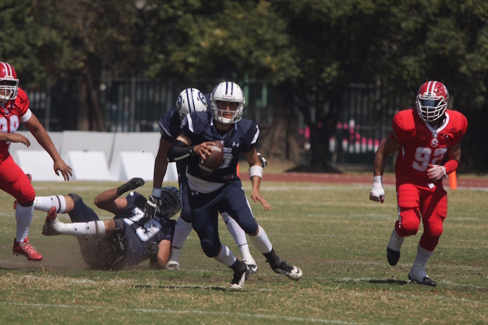 El Equipo De Eagles Realizó Un Scouteo De La Forma De Jugar Del Conjunto Azul Y Mandó Disparos Constantes Hacia El Quaterback Marco García Lo Que Permitió Tener Una Pizarra Apretada Foto Valentina López Sinembargo