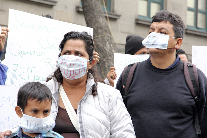 Los familiares de los migrantes asesinados aseguraron que las autoridades mexicanas, además de no tener sensibilidad, quieren que el caso se quede en el olvido. Foto: Luis Barrón, SinEmbargo