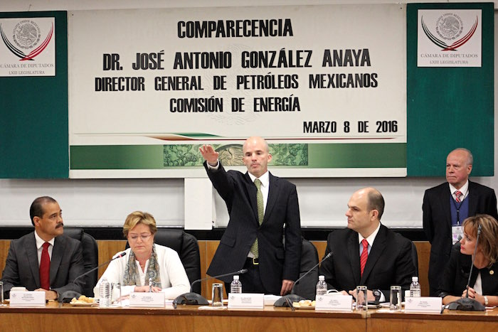 González Anaya aseguró en su comparecencia que "la mayoría" de la infraestructura de Pemex es rentable. Foto: Luis Barrón, SinEmbargo 