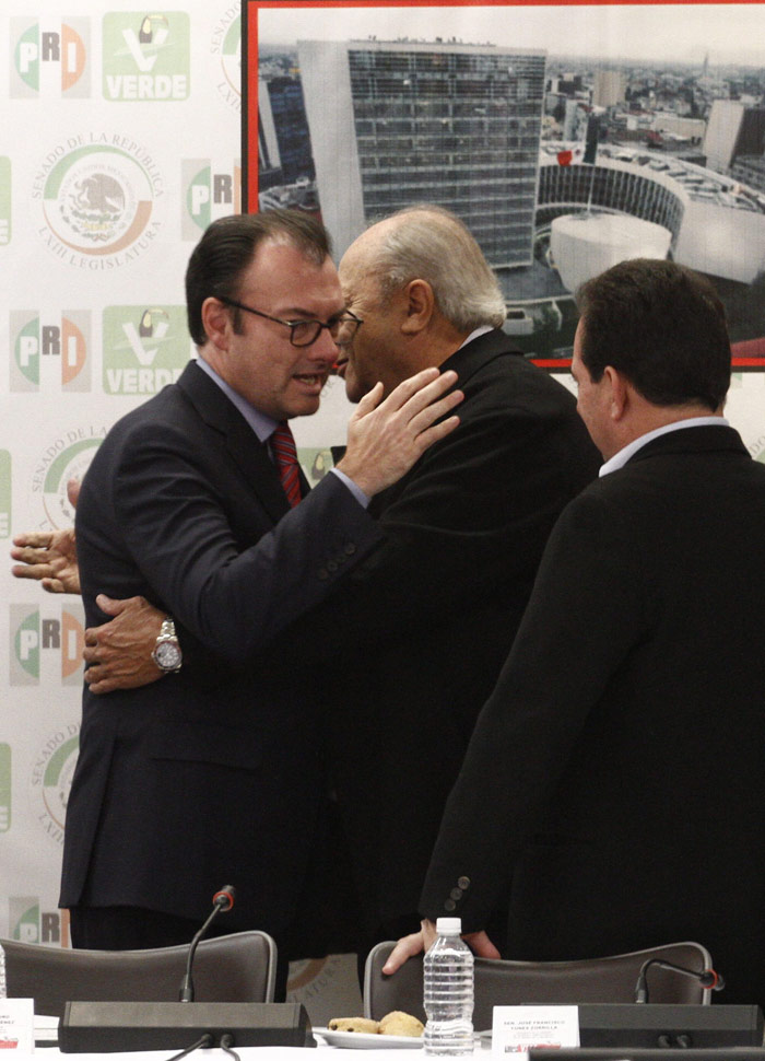 Romero Deschamps, con Luis Videgaray. Foto: Cuartoscuro