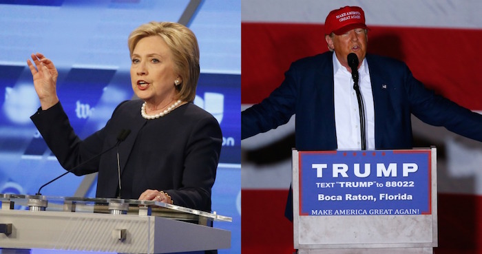 La Demócrata Hillary Clinton Y El Republicano Donald Trump Foto Ap