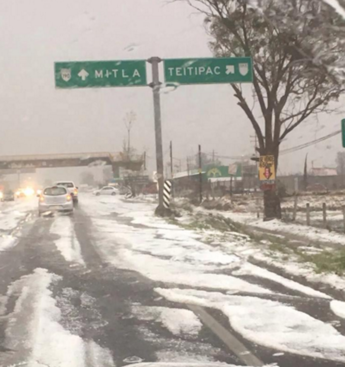 En Tlacolula Oaxaca Se Registró La Caída De Granizo Foto betillocruz