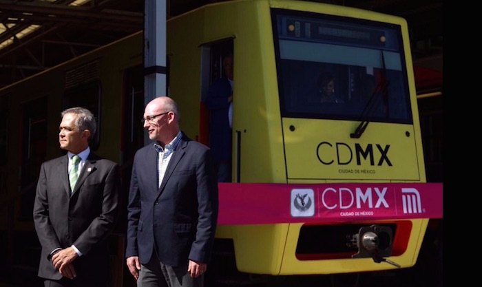 El Jefe De Gobierno Puso En Marcha Cinco Trenes Rehabilitados Del Metro Foto Twitter manceramiguelmx